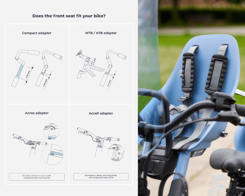 Specifications front seat