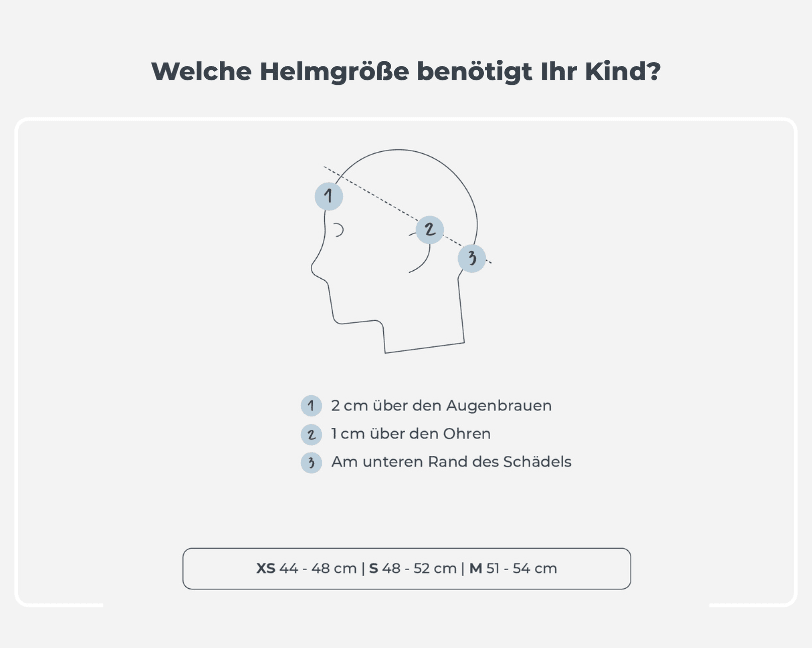 Welche helmgrose benotigt ihr kind
